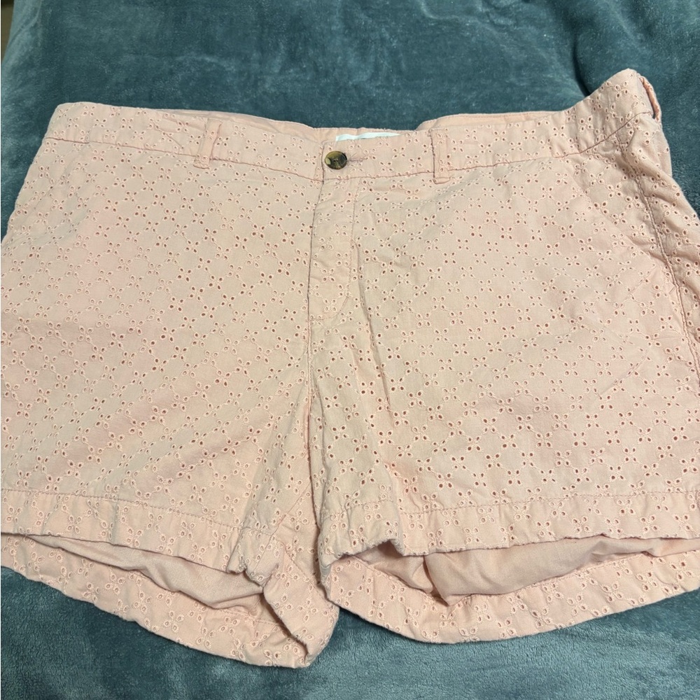 Old Navy Light Pink Eyelet Women Shorts